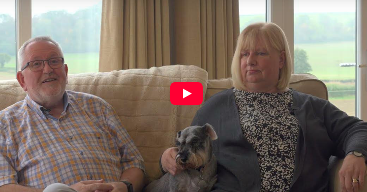 Avon Estates guest with their dog